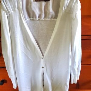 White cardigan The Limited